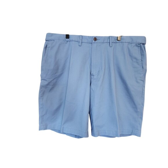 Lands End Mens Traditional Fit Light Blue Chino Shorts Size 42 - Picture 1 of 3